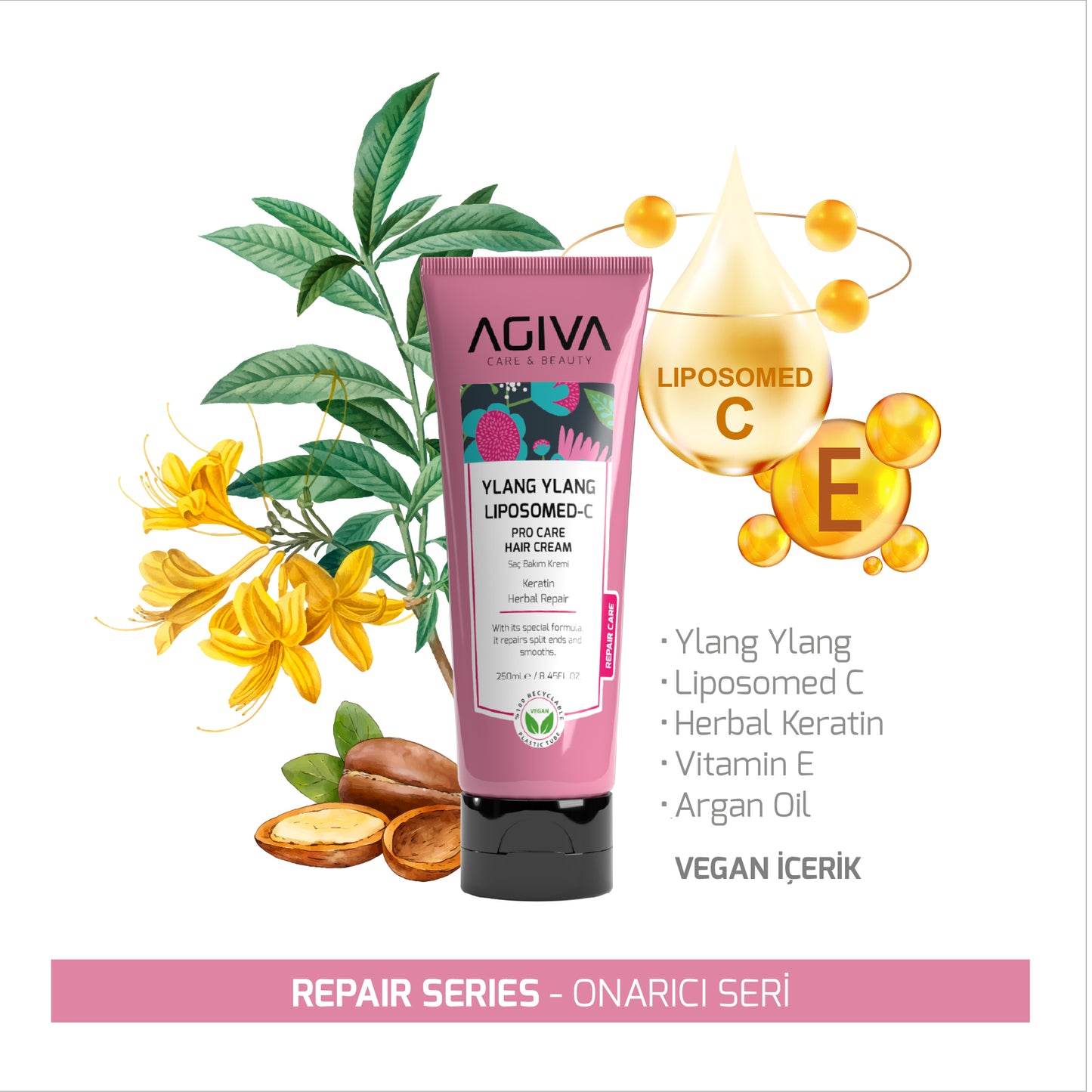 AGIVA Ylang Ylang Lıpozom C Pro Care Hair Cream
