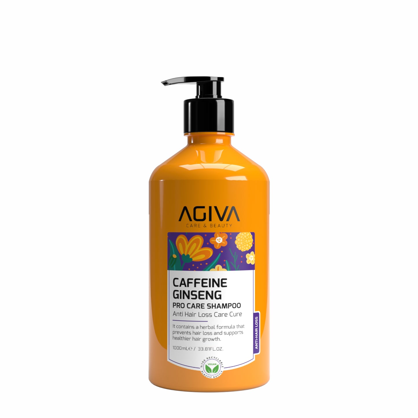 AGIVA Caffeine Ginseng Pro Care Shampoo - 1000 ml