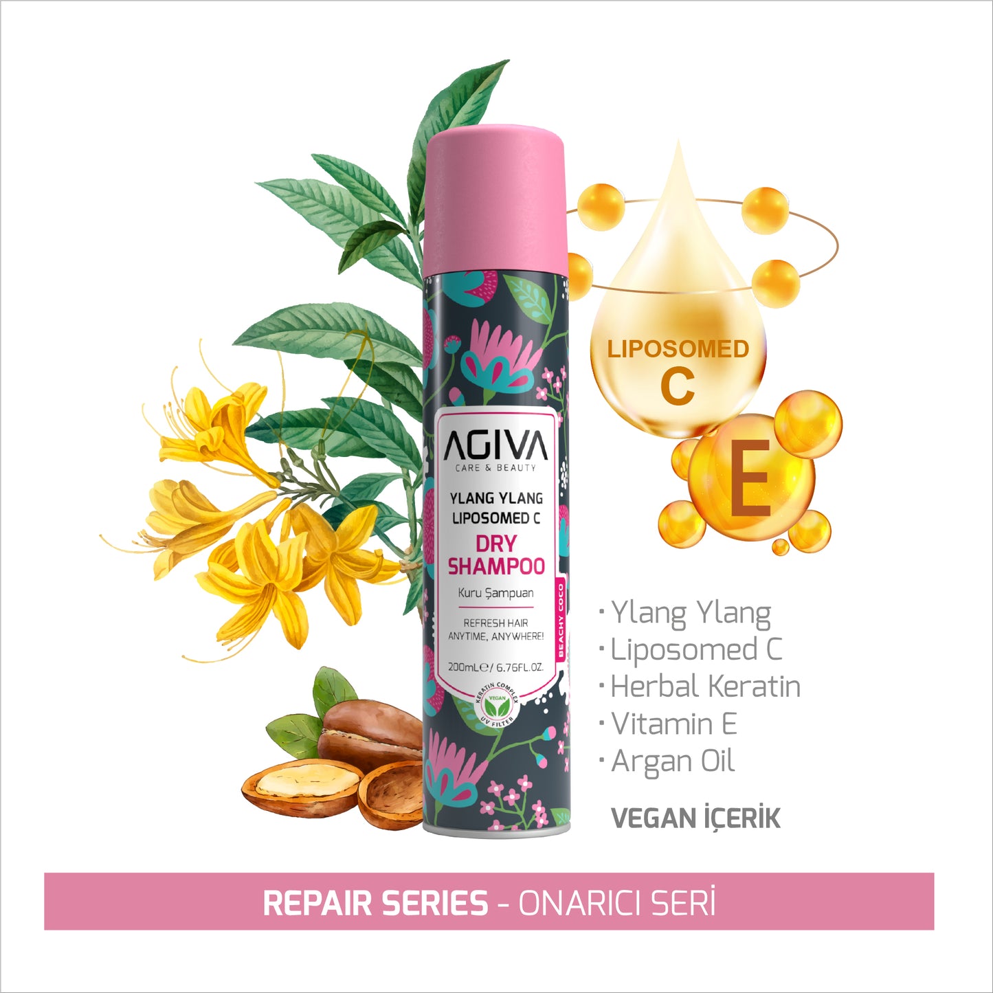 AGIVA Ylang Ylang Lıpozom C pro Care Dry Shampoo