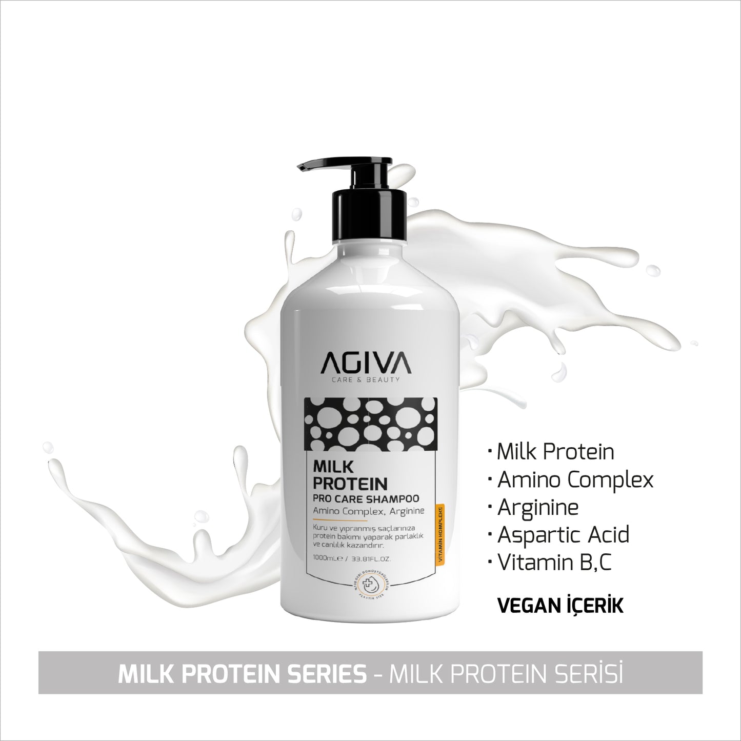 AGIVA Milk Protein Pro Care Shampoo - 1000ml