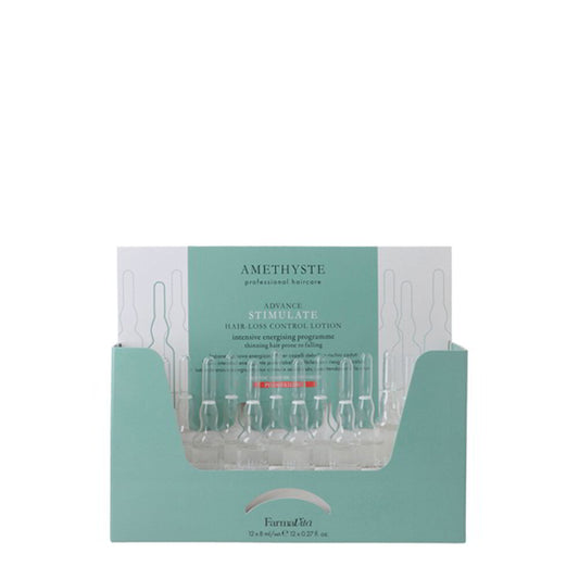 Farmavita Amethyste Scalp Advance Stimulate Haarausfall-Kontrolllotion präsentiert 12x8ml