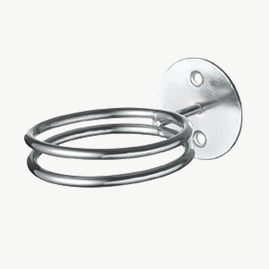 Hair dryer holder double ring