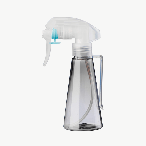 Water spray bottle microfine clear black