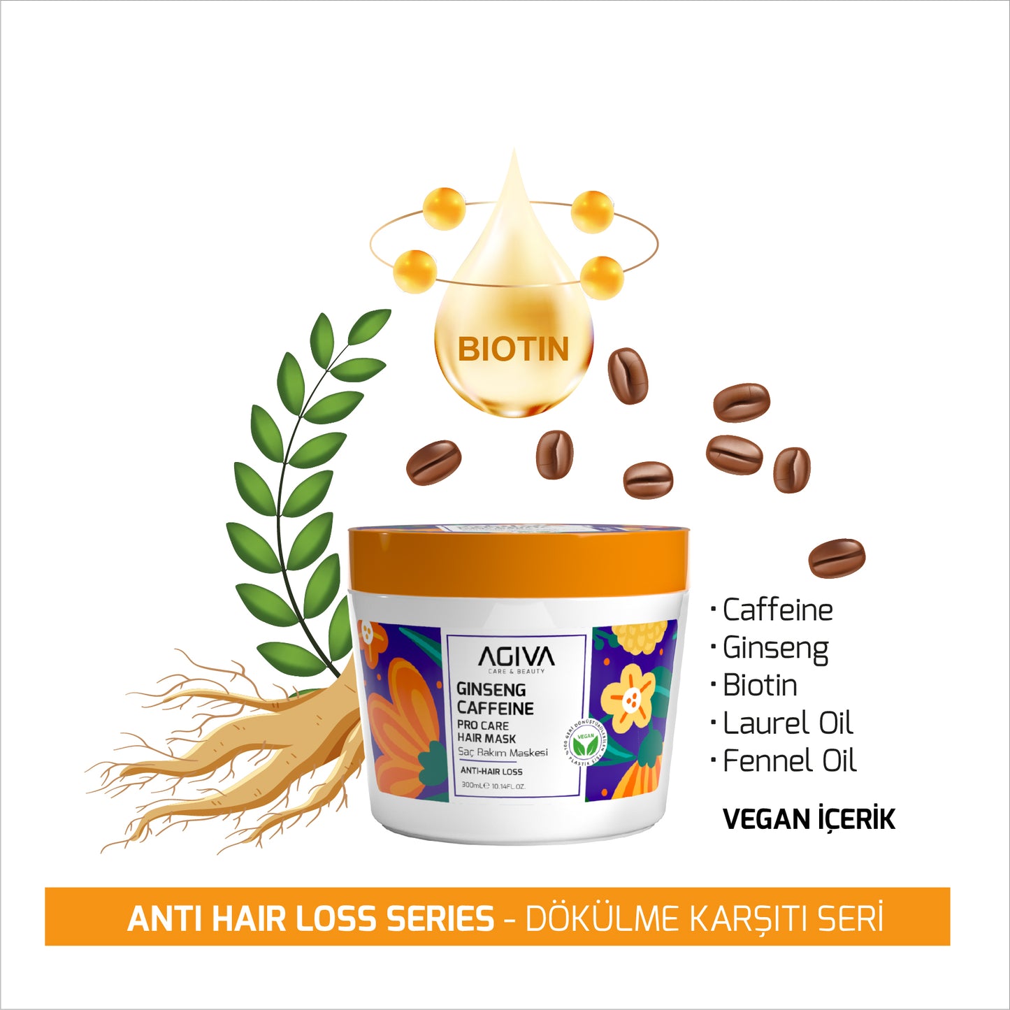 AGIVA Caffeine Ginseng Pro Care Hair Mask