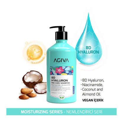 AGIVA 8D Hyaluron Pro Care Shampoo - 1000
