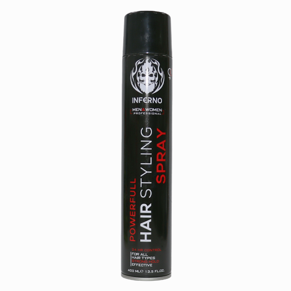 Inferno Powerfull Hairstyling spray BLACK 400ml